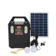 Переносний ліхтар із сонячною панеллю Solar Power Light System AT-9078A, акумулятор 6V 4.5Ah, 2 LED лампи - зображення 1