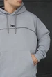 Худі Staff logo gray blue oversize XS - изображение 3
