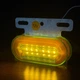 Світлодіодний габаритний LED ліхтар 12 діодів 100×70 мм (12V/24V) жовтого світіння для причепів і вантажівок - зображення 6
