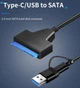 Перехідник SATA - Type-C - USB 3.0 для жорсткого диску HDD SSD 2.5'' 25см - зображення 3