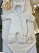 Дитячий демісезонний комбінезон молочний Polar Teddy 74-80 см - изображение 2
