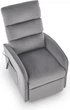 Fotel wypoczynkowy Halmar MARONI Popielaty (5905248135192) - obraz 2