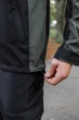 Куртка мужская Intruder iForce Softshell Light демисезонная ветровка софтшелл без флиса влагозащитная куртка с прорезиненными молниями чёрно-хаки/2XL - изображение 6