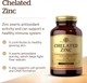 Хелатний цинк 22 мг Solgar, Chelated Zinc, 250 таблеток - изображение 4
