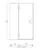 Двері в нішу Koer SR SD04-120×200-TR-01 прозоре скло Easy Clean 10мм, хром (KR5387) - зображення 15
