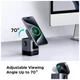 Зарядний пристрій Ugreen 2-in-1 wireless iPhone + AirPods W709 gray (45775) UGREEN 45775 928344 - зображення 5