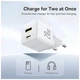 Зарядное устройство Baseus 1xUSB-C 20W + 1xUSB white + cable USB-C to USB-C 60W 1.0m (P10111608213-01) Baseus P10111608213-01 928777 - изображение 7