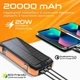Батарея універсальна Promate 20000mAh PD/20W, QC/3/0, Solar, QI, IP65 (solartank-20pdqi.black) Promate solartank-20pdqi.black 928539 - зображення 3