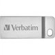 USB флеш накопитель Verbatim 64GB Metal Executive Silver USB 2.0 (98750) Verbatim 98750 1075811 - изображение 1