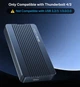 Зовнішній корпус Acasis TBU405Air для M.2 NVMe SSD, Thunderbolt 4/3/USB4, до 40 Гбіт/с (Сірий) - зображення 2