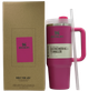 Термос термокружка Stanley Quencher H2.0 Tumbler Raspberry 0,88 л из нержавеющей стали KT7002006 - изображение 1