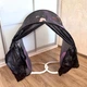Палатка детская игровая на кровать Dream Tents Космос, складной тент-домик для сна и игр с фиксаторами под матрас, шторками и внутренним карманом, для детской и односпальной кровати Фиолетовый, AND-026 - изображение 7