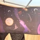Палатка детская игровая на кровать Dream Tents Космос, складной тент-домик для сна и игр с фиксаторами под матрас, шторками и внутренним карманом, для детской и односпальной кровати Фиолетовый, AND-026 - изображение 14