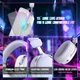 Геймерська бездротова (Bluetooth + 2,4G) гарнітура Attack Shark L30 PRO (вага 180 гр) White (L30PROW) - зображення 9