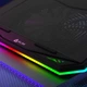 Охлаждающая подставка KLIM с RGB-подсветкой для игрового ноутбука до 17 дюймов питания USB или сети - изображение 3