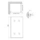 Стіна Walk-In Standard BLM2011.C8, 110x200 см, скло 8 мм Clear, CalcLess, нерухома Qtap - зображення 2