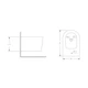 Биде подвесное Qtap Swan 485х360х320 мм, White QT16555379W - изображение 2