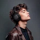 Беспроводные наушники HOCO BT headphones W64 Earl II, BT5.4, AUX, 300mAh, 32h, Hi-Fi, black - изображение 5