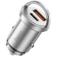 Автомобильное зарядное устройство Hoco NZ10, USB/Type-C, PD 45W серебристое - изображение 4