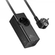 Сітковий підовжувач HOCO NS9 Wisdom 1-position (PD67W/3C1A) desktop socket (EU/GER) Black (6942007638494) (18935) - зображення 1