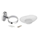 Мильниця з тримачем Lidz Oreo 0201 настінна (матове скло) LDORE0201CRM22083 Chrome - изображение 3