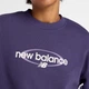 Женский фиолетовый свитшот New Balance Sport Graphic Oversized Crew 34 (XS) (WT61S0S9BOY) - изображение 4