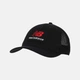 Черная кепка New Balance Stacked Patch Logo Trucker (LAH51016BK) - изображение 1