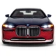 Металлическая машинка BMW I7 1:24 Автопром PREMIUM — свет, звук, открывающиеся двери, красная, арт. 68288A(R) - изображение 3