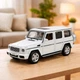 Металева іграшкова машинка Автопром Mercedes-Benz G 350 d 1:32 — світло, звук, відкривні двері, біла - зображення 7