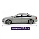 Металлическая машинка Автопром Audi A6L 1:24 — инерционная модель со светом и звуком, открывающиеся двери, капот и багажник, серый - изображение 8