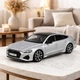 Металлическая машинка Автопром AUDI RS7 1:24 серебристая — свет, звук, открывающиеся двери, серия Classic, арт. AP7755 - изображение 8