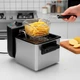 Фритюрница Sokany 1.5 л с сеткой и съемной чашей из нержавеющей стали (AA0023) - изображение 3