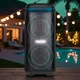 Музыкальная караоке-колонка ZXX-5570 с двумя микрофонами и пультом Акустическая колонка с подсветкой RGB Аккумуляторная колонка с двумя динамиками - изображение 3