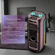 Портативная акустическая колонка ZXX-5530 Bluetooth-колонка с двумя динамиками и подсветкой Аккуляторная колонка с пультом и 2 микрофонами - изображение 6
