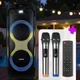 Акустическая Bluetooth колонка ZXX-5580 с пультом ДУ Музыкальная колонка с поддержкой TWS Портативная колонка с подсветкой и микрофонами - изображение 10