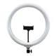 Кольцевая лампа WUW LED Ring Fill Light диаметр 33см (LJJ-33) с держателем для смартфона 3 режима Black - изображение 1
