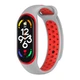 Ремінець для Xiaomi Mi Band 5/6/7 N Sport Grey/Red - изображение 1