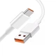 Кабель для Xiaomi (NO LOGO) USB - Type-C (6A) 1м для быстрой зарядки Quick Charge 4.0 и передачи данных White - изображение 2