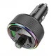 FM - трансмітер HOCO E82 Guerrero PD30W+QC3.0 car BT FM transmitter Black - изображение 3
