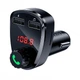 FM - трансмітер HOCO DE24 Superior Car BT Transmitter 2USB 2.4A TF/U Disk Black - изображение 4