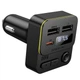 FM - трансмітер Borofone BC60 Hero car BT FM transmitter 35W Black - изображение 3