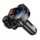 FM - трансмітер Hoco DFM01 Legend with Bluetooth transmitter 2USB Type-C PD QC 38W Black - изображение 5