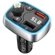 FM - трансмітер BOROFONE BC32 Sunlight QC3.0 2USB/2,4A/18W Black - изображение 3