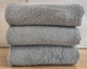 Набор турецких махровых однотонных полотенец Zeron 3 штуки 50х90 Light Gray плотность 500 г/м2 - изображение 1