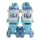 Детские раздвижные ролики-квады Inline Skate 2251-43 M, размер 34–38, для девочек, PU колёса 45 мм, ABEC-9 - изображение 4