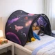 Палатка на кровать детская Космос Dream Tents, игровой складной тент-домик для односпальной кровати со шторками и фиксаторами под матрас Фиолетовый, CDT-26 - изображение 1