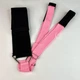 Лента для растяжки эластичная с петлями Stretching Tension Band, универсальный эспандер для стретчинга, йоги и пилатеса, фитнес-резинка с регулируемыми стропами, Розовая с черным, FSB-2-Pink/Black - изображение 5