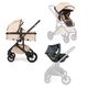 Універсальна коляска трансформер 3в1 Ninos Ave, Light Beige з автокріслом 0+ - изображение 1