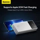 Зовнішній акумулятор Baseus Star-Lord 22.5W 20000mAh White (PPXJ080002) [101223] - зображення 8