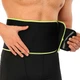 Пояс для похудения 110смх20смх3мм регулируемый размер неопрен SWEATY BELT MDbuddy цвет черный-салатовый FI-2636 - изображение 13